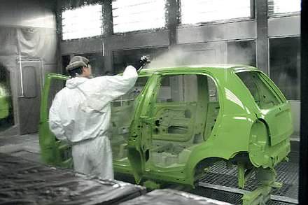 Чери цех окраски кузовов на китайском заводе Chery 